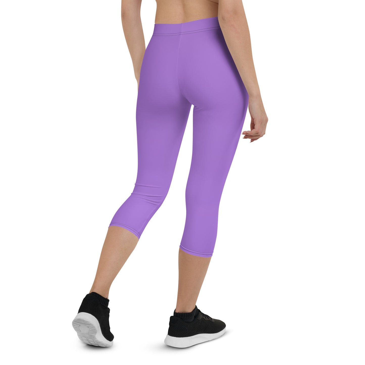 Soothing Lavender Women's Capri Leggings - FLAKOUT