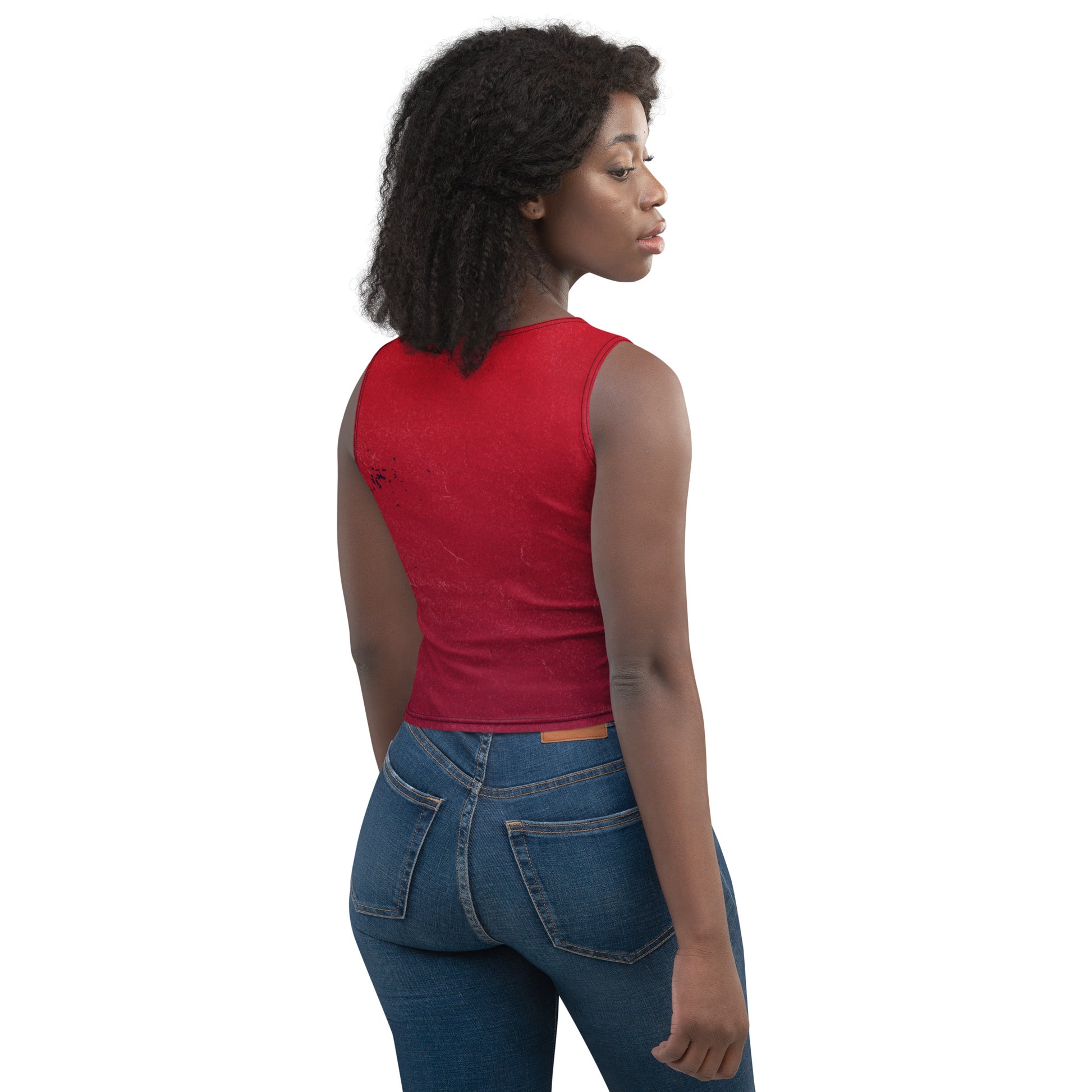 Crop Top Red Black Crush - FLAKOUT