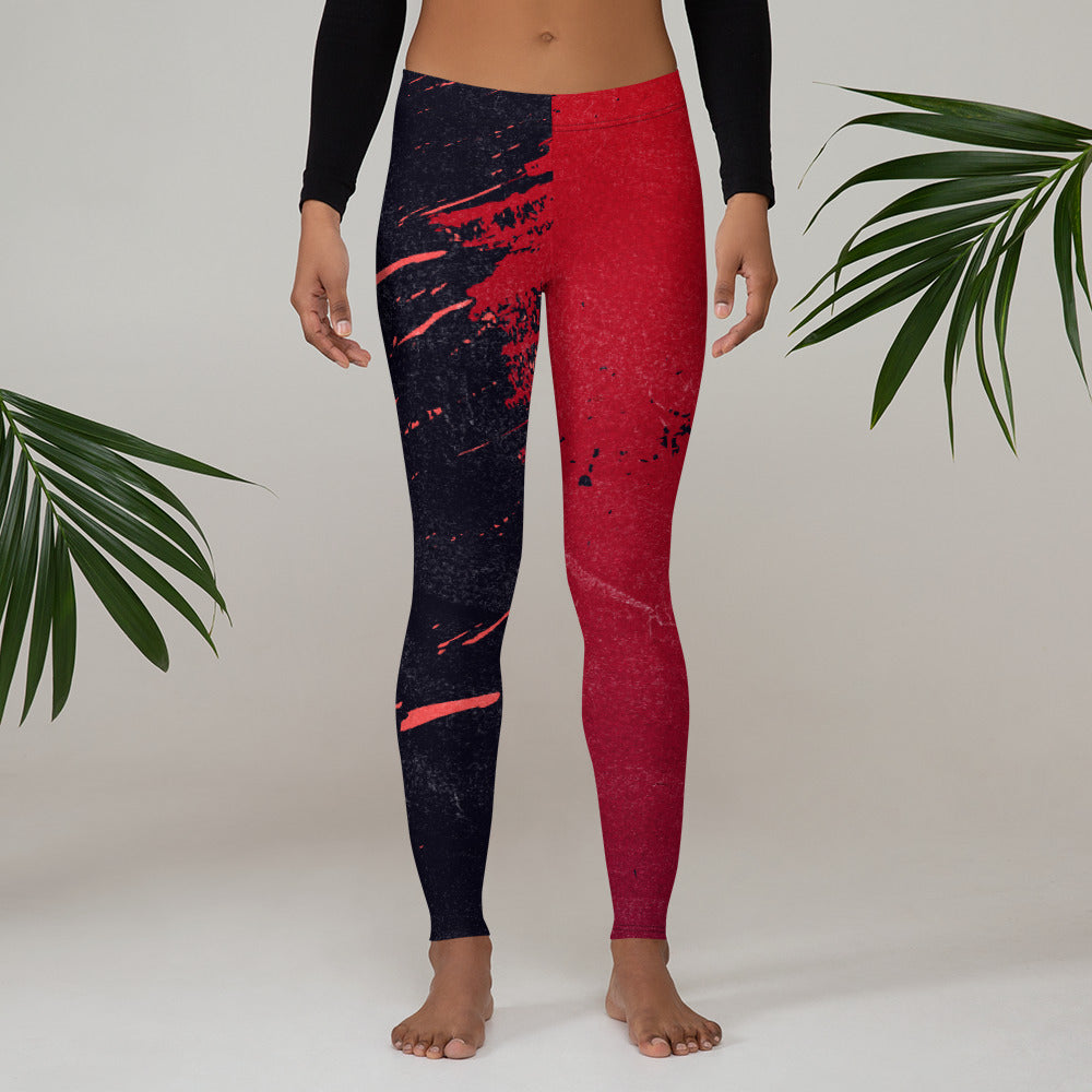 Leggings Red Black Crush - FLAKOUT