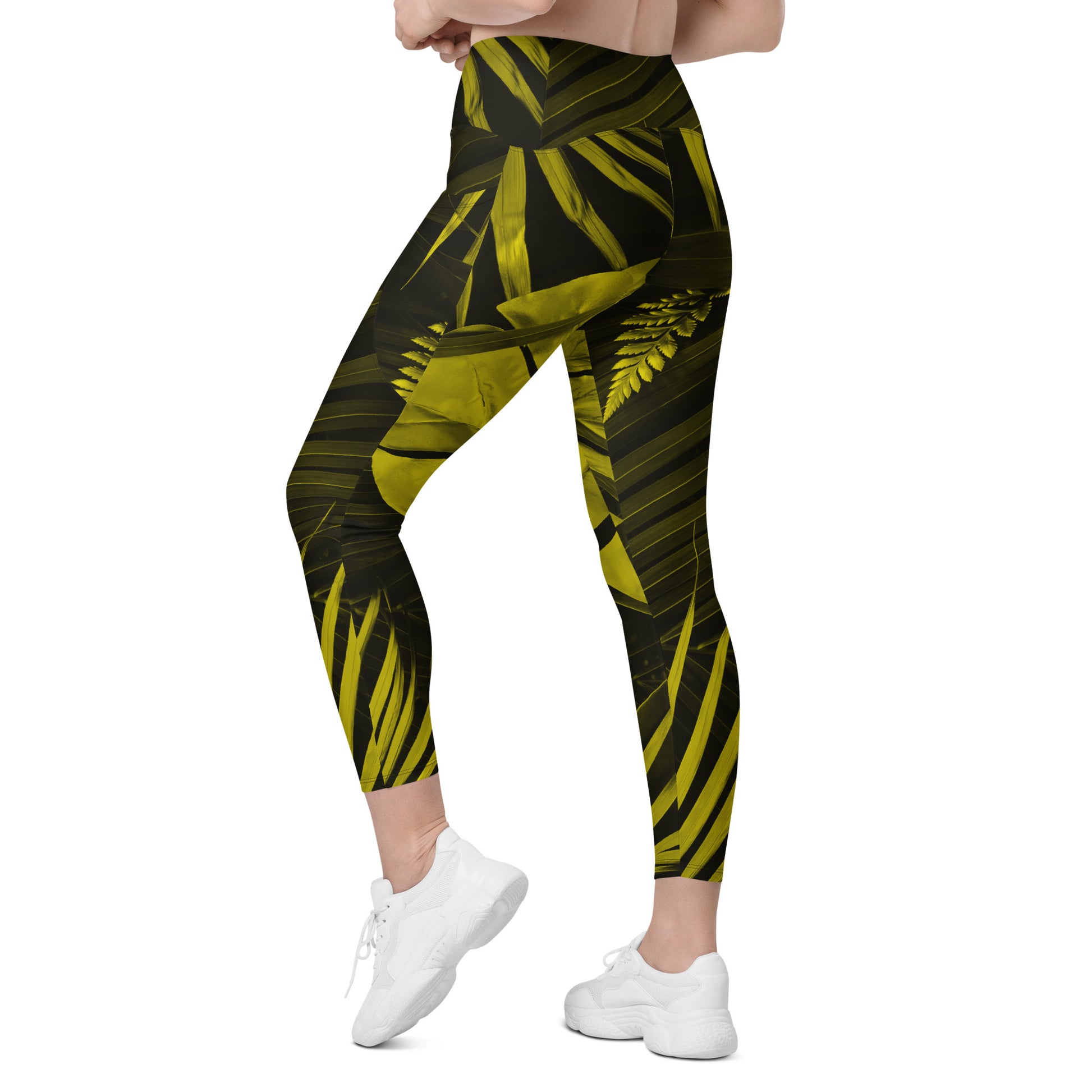 Yellowaze Women's Recycled Crossover Leggings With Pockets - FLAKOUT