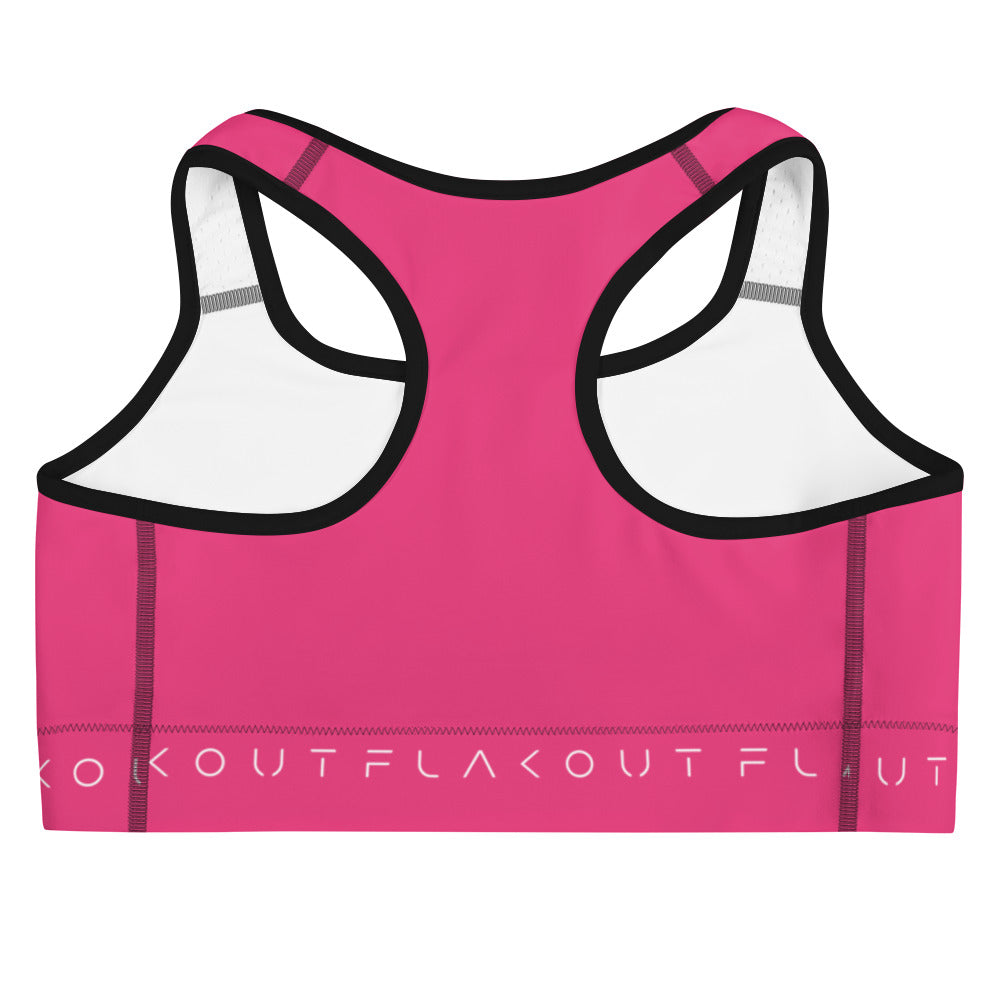 Pink Delight Women's Sports Performance Bra - FLAKOUT