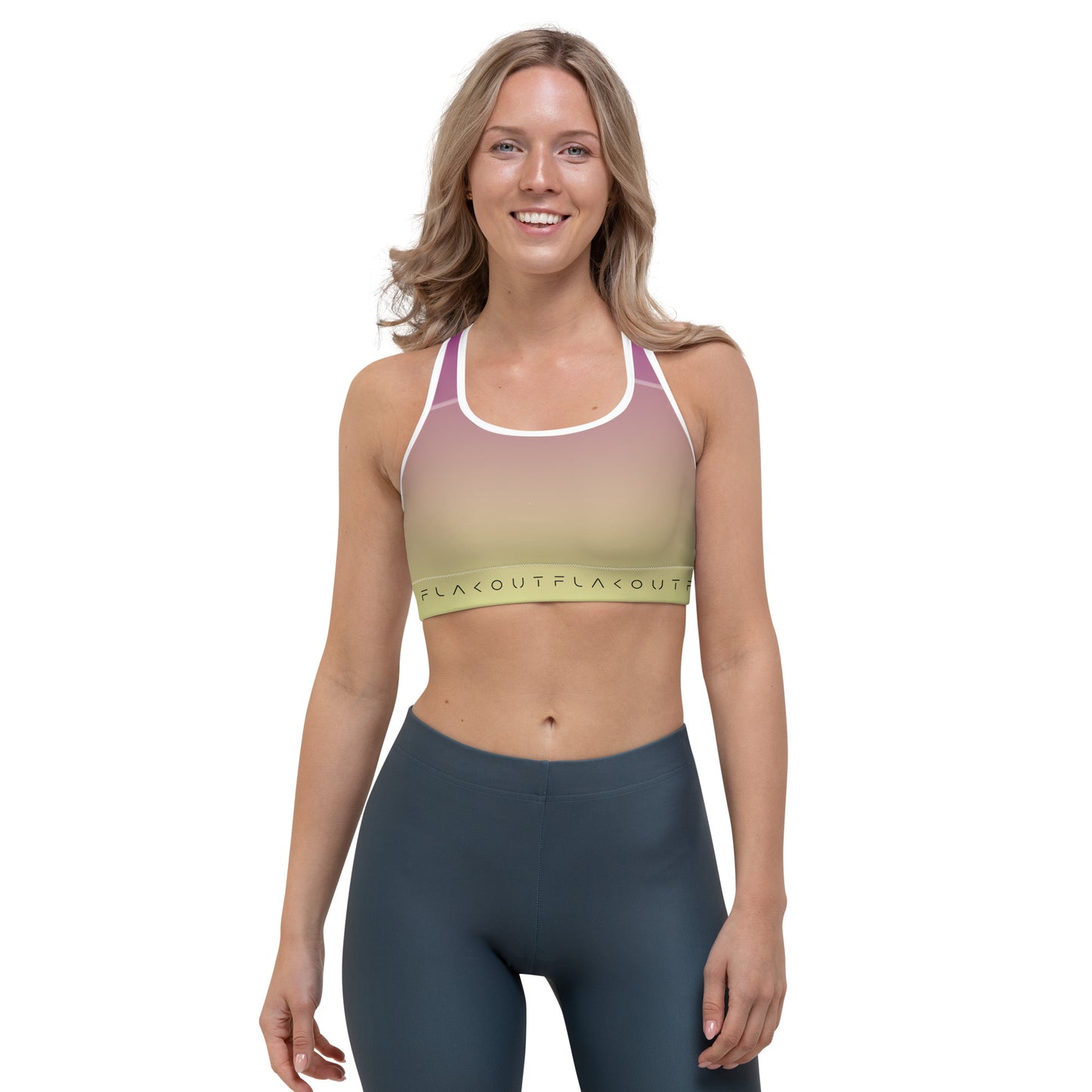 Midnight Symphony Women's Sports Performance Bra - FLAKOUT