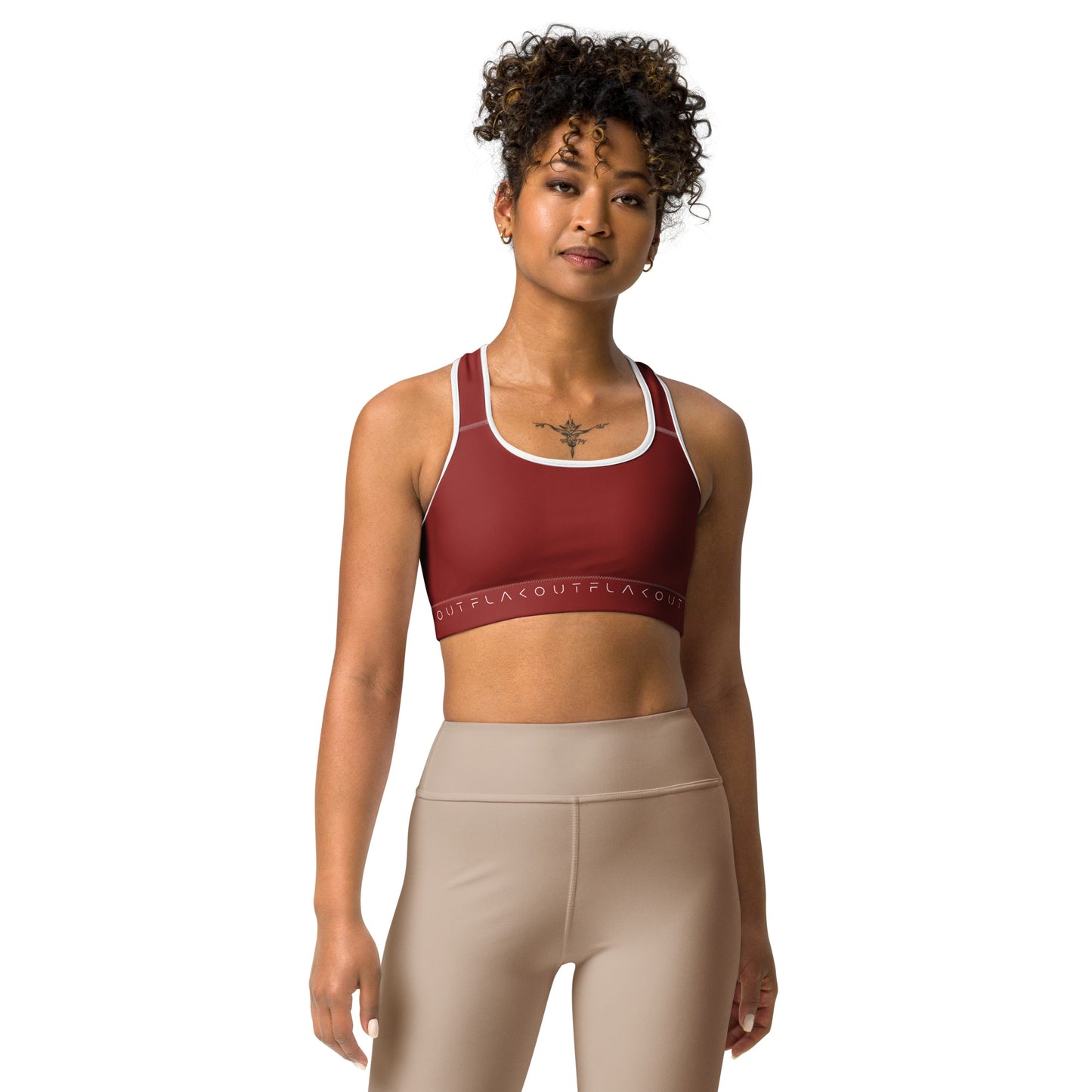 Cherry Inferno Women's Sports Performance Bra - FLAKOUT