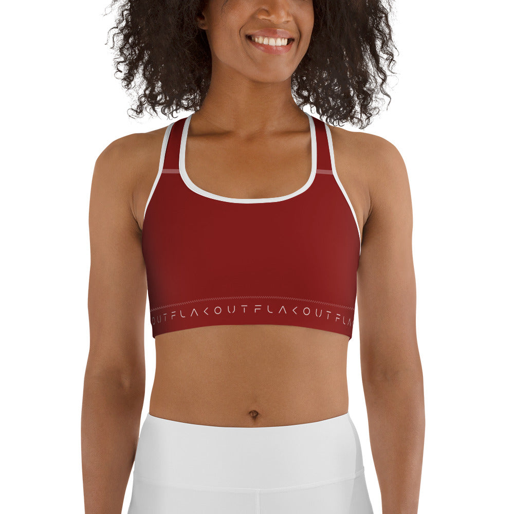 Cherry Inferno Women's Sports Performance Bra - FLAKOUT