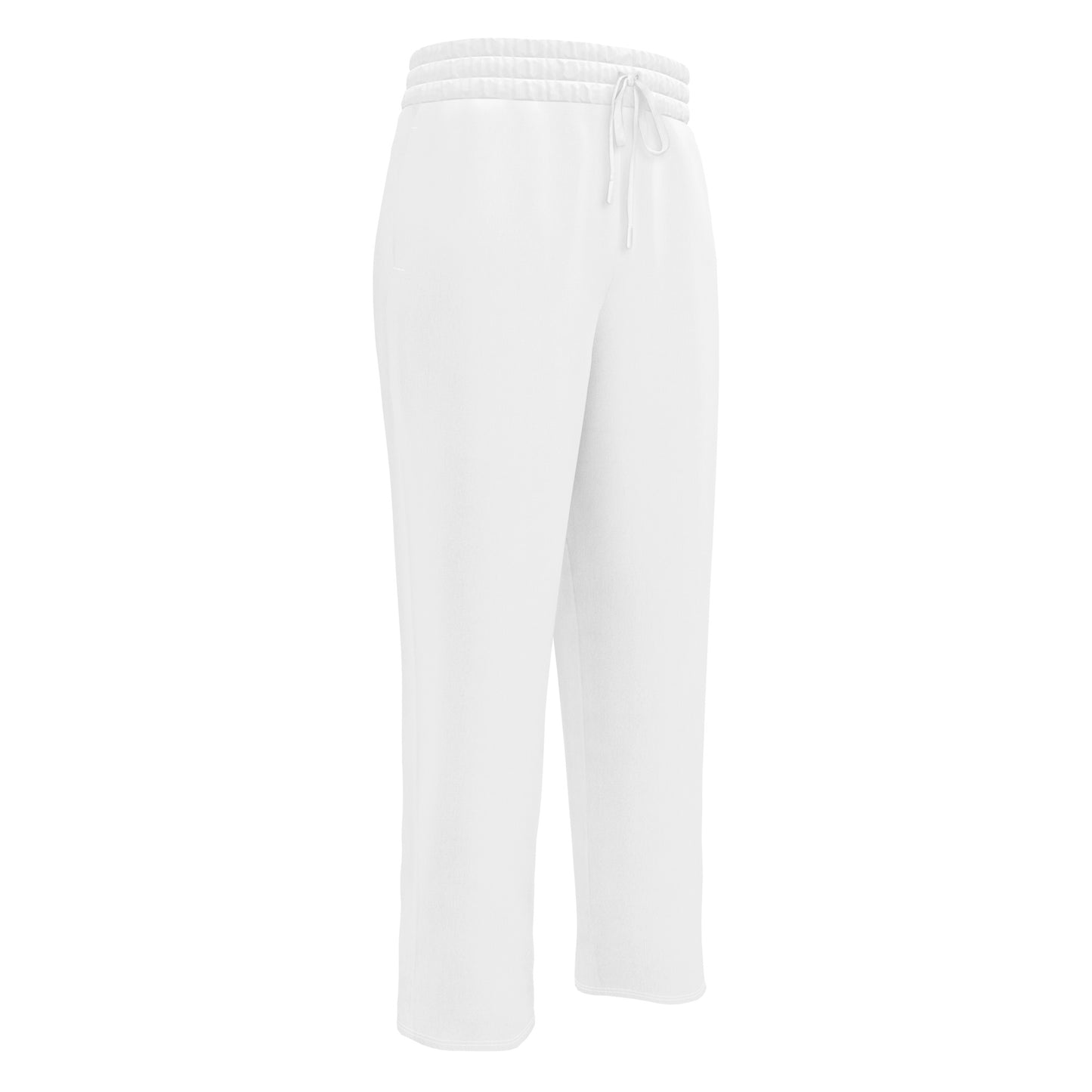 Unisex Wide-leg Recycled Joggers - White - FLAKOUT