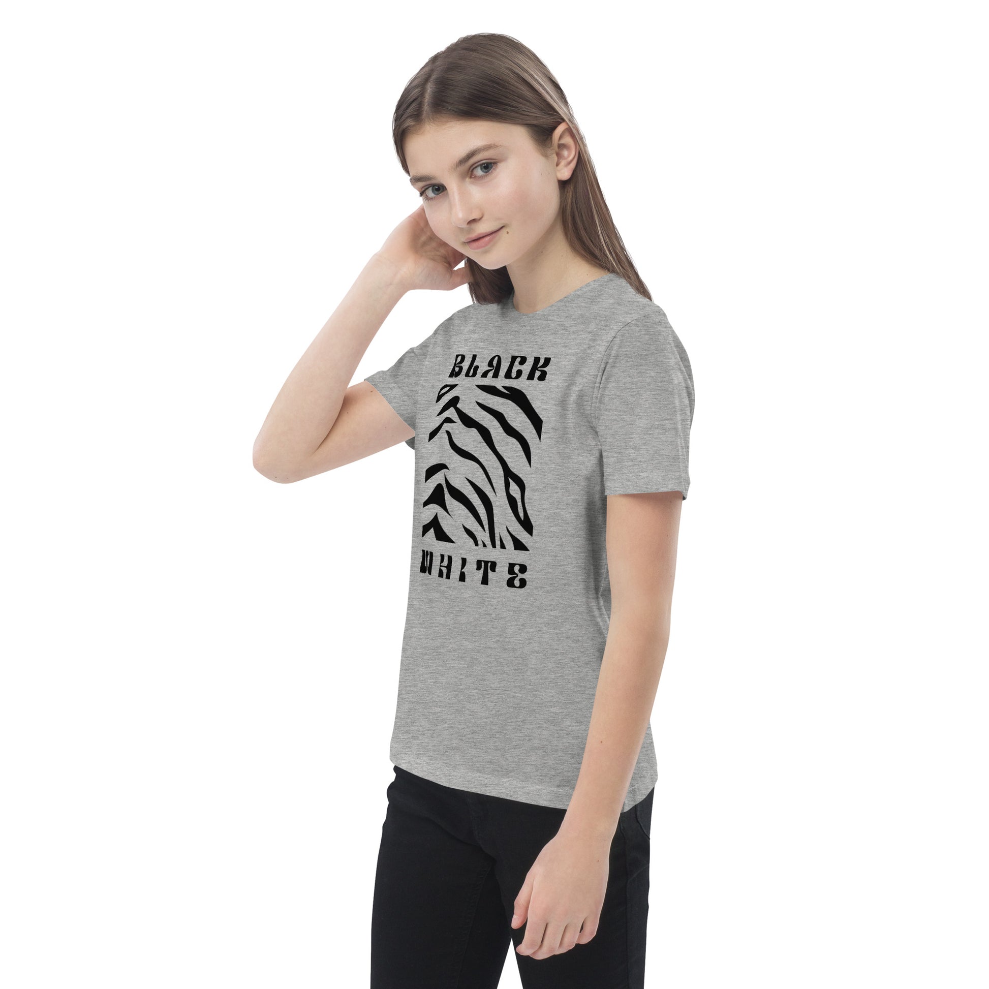 Opulent Onyx Tiger Kid's T-shirt - FLAKOUT