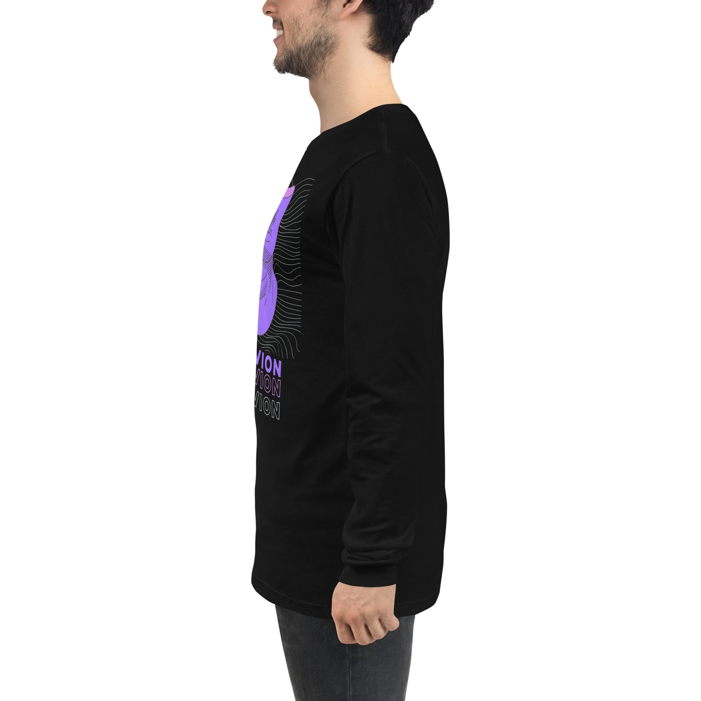 Violet Veil Of Oblivion Long Sleeve Tee - FLAKOUT