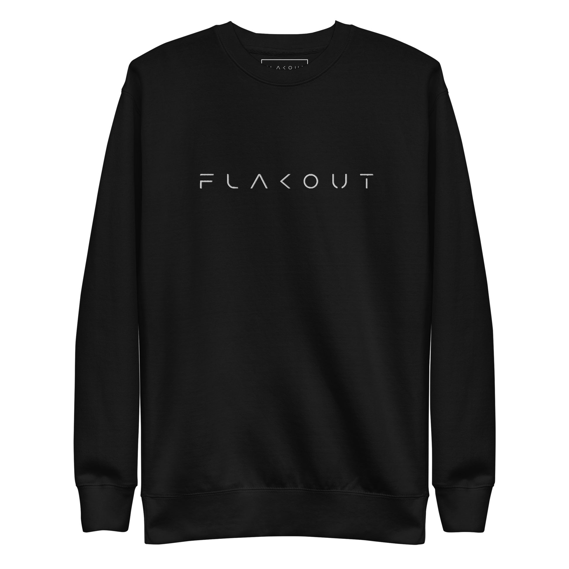 FLAKOUT Logo Embroidered Unisex Fleece Sweatshirt - FLAKOUT