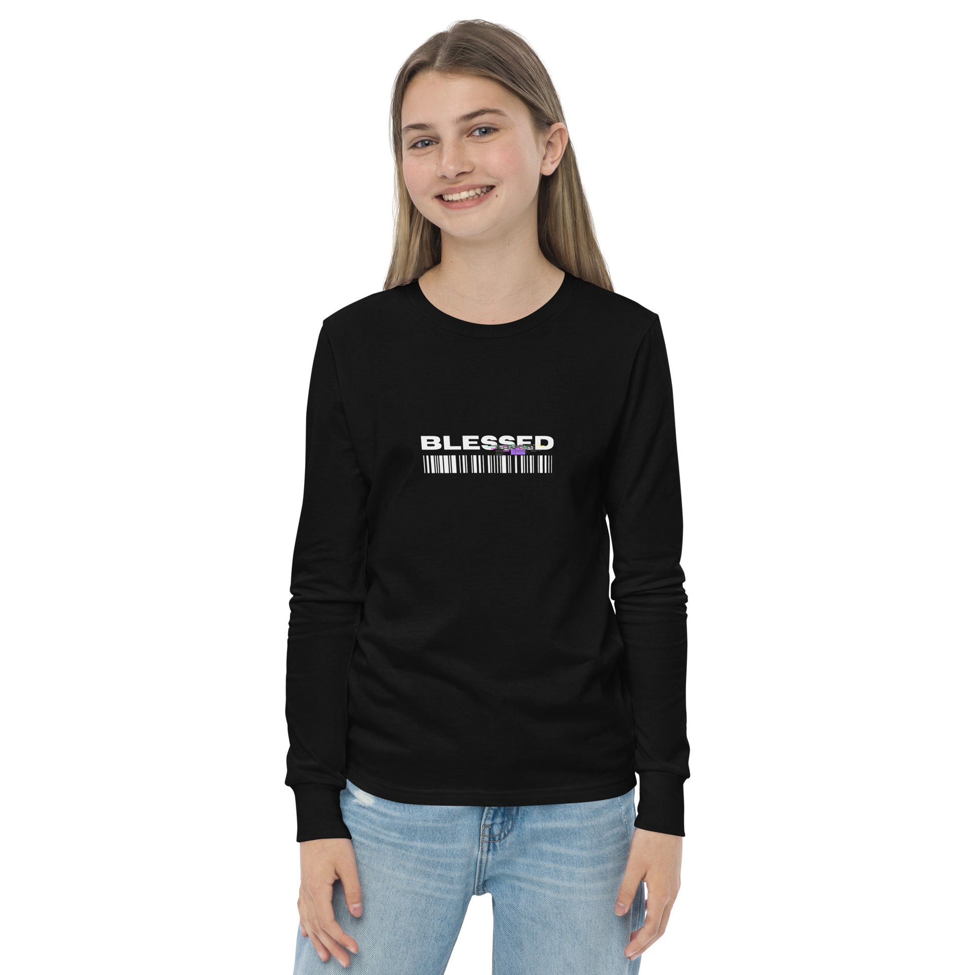 Divine Grace Blessed Kid's Long Sleeve Shirt - FLAKOUT