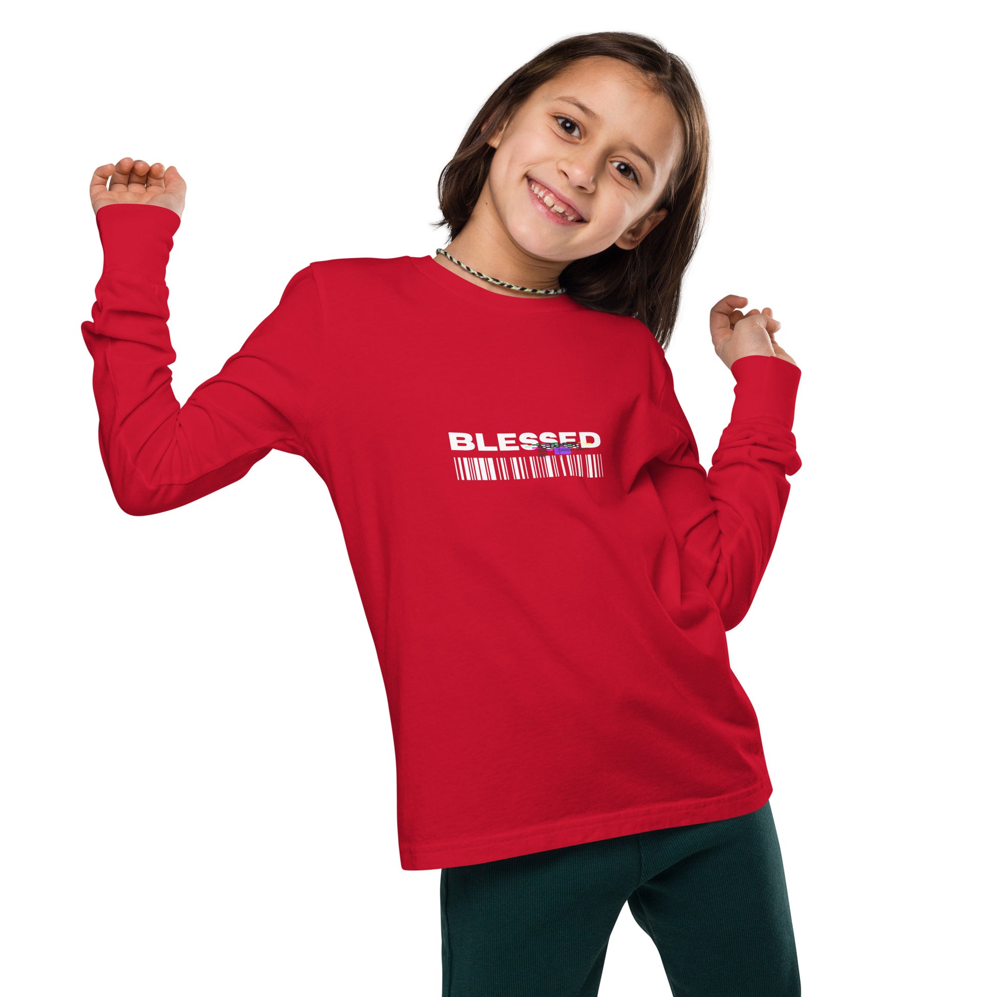 Divine Grace Blessed Kid's Long Sleeve Shirt - FLAKOUT