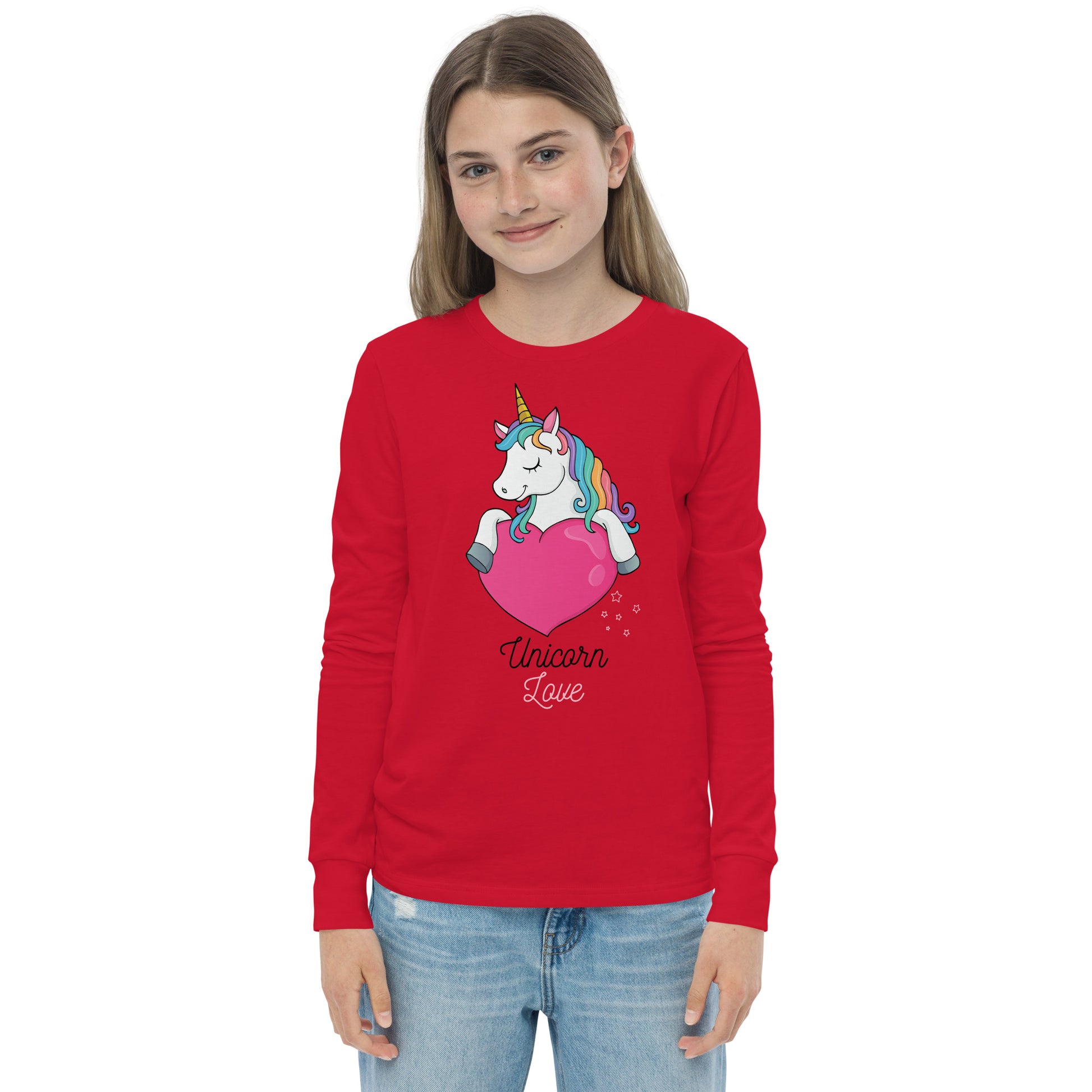 Unicorn Love Girl's Long Sleeve Tee - FLAKOUT