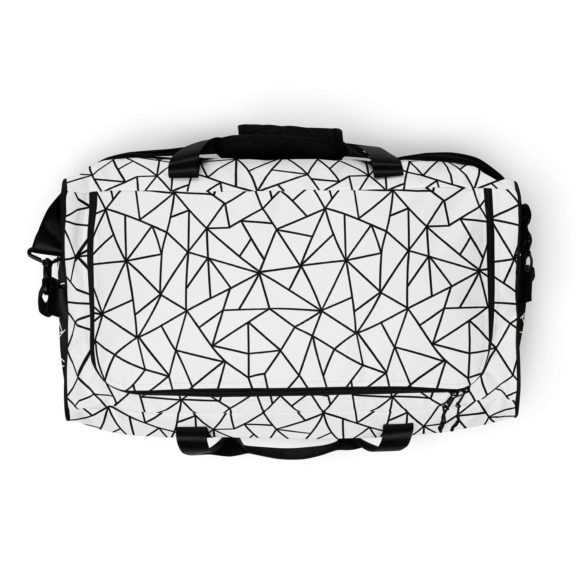 Angular Allure White Duffle Bag - FLAKOUT