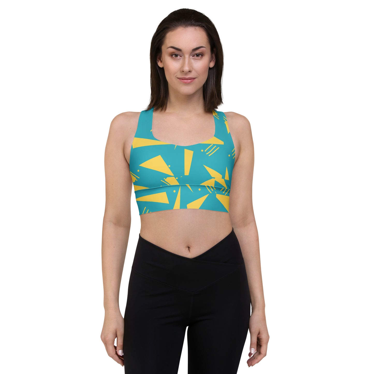 Women's Longline Sports Bra Triangles - FLAKOUT