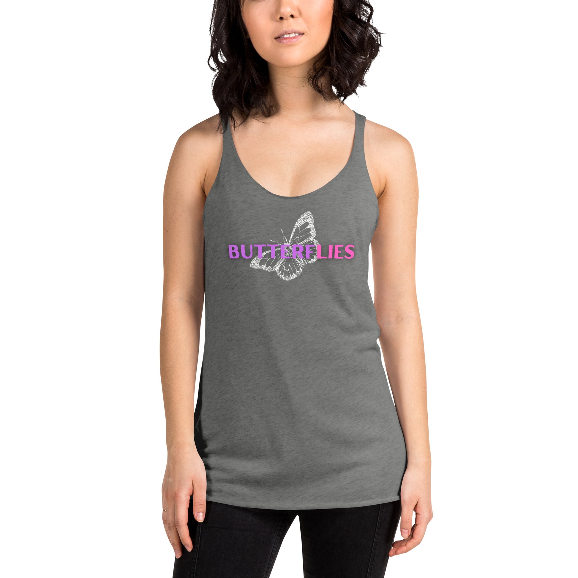 Whispers Of Wings Butterflies Women's Racerback Tank - FLAKOUT